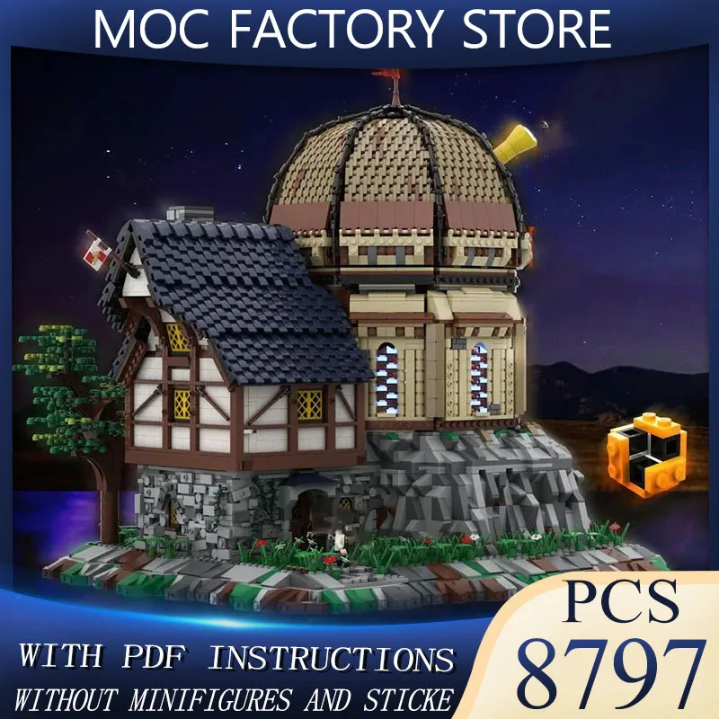 New MOC building block model boutique medieval observatory observation station children's toy gift DIY assembly set
New MOC building block model boutique medieval observatory observation station children's toy gift DIY assembly set