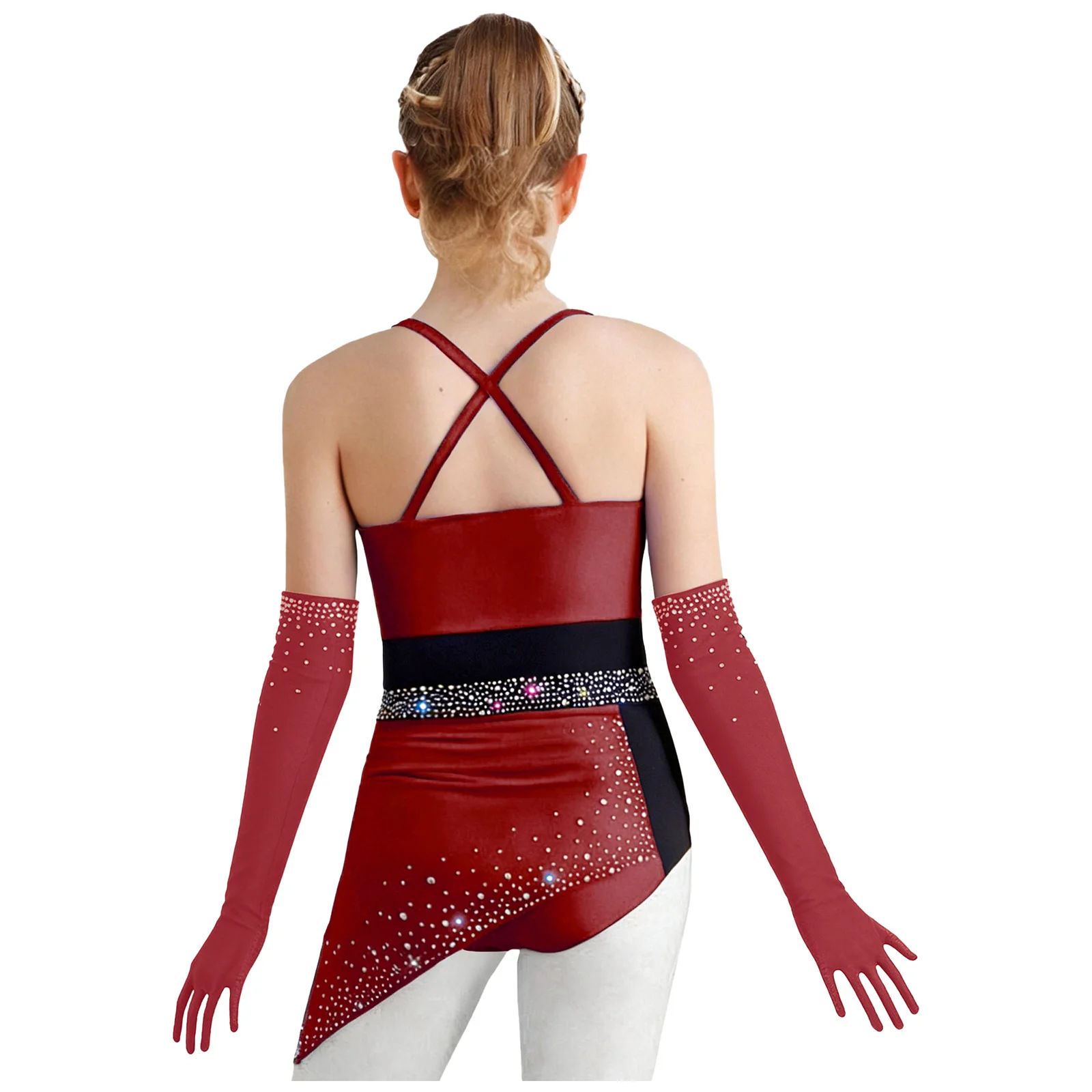 Kids Girls Latin Dance Dress Sleeveless Shiny Rhinestones Leotard with Gloves Ballroom Figure Skating Jazz Tango Salsa Dancewear
Kids Girls Latin Dance Dress Sleeveless Shiny Rhinestones Leotard with Gloves Ballroom Figure Skating Jazz Tango Salsa Dancewear
