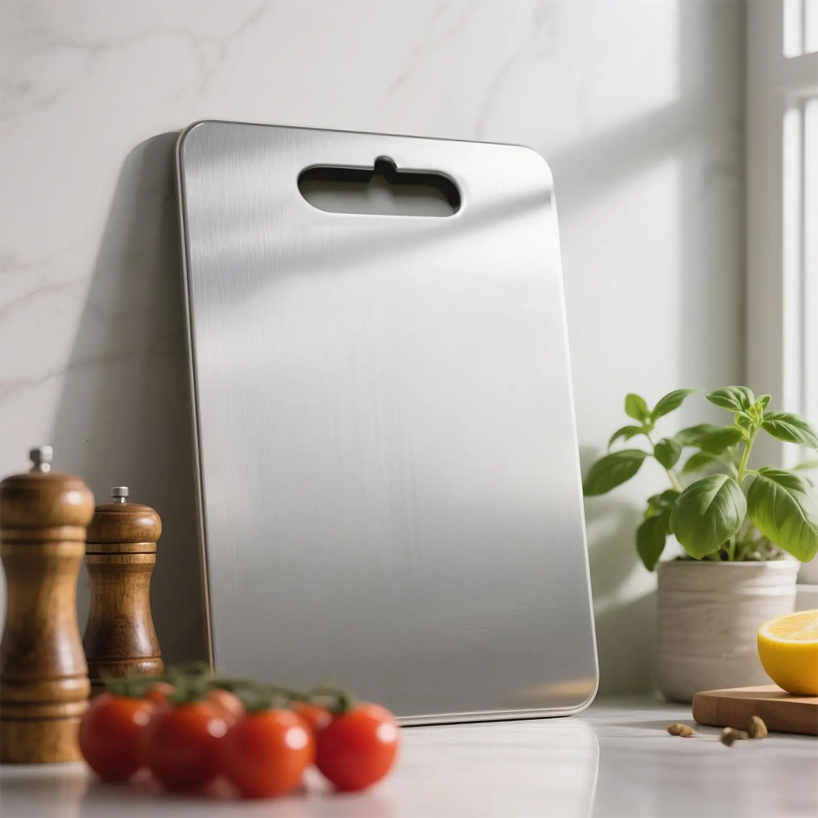 Stainless Steel Cutting Board 3 Pieces Food Grade Chopping Tray Easy Clean Kitchen Cutting Board For Meat Vegetable Bread Pastry
Stainless Steel Cutting Board 3 Pieces Food Grade Chopping Tray Easy Clean Kitchen Cutting Board For Meat Vegetable Bread Pastry