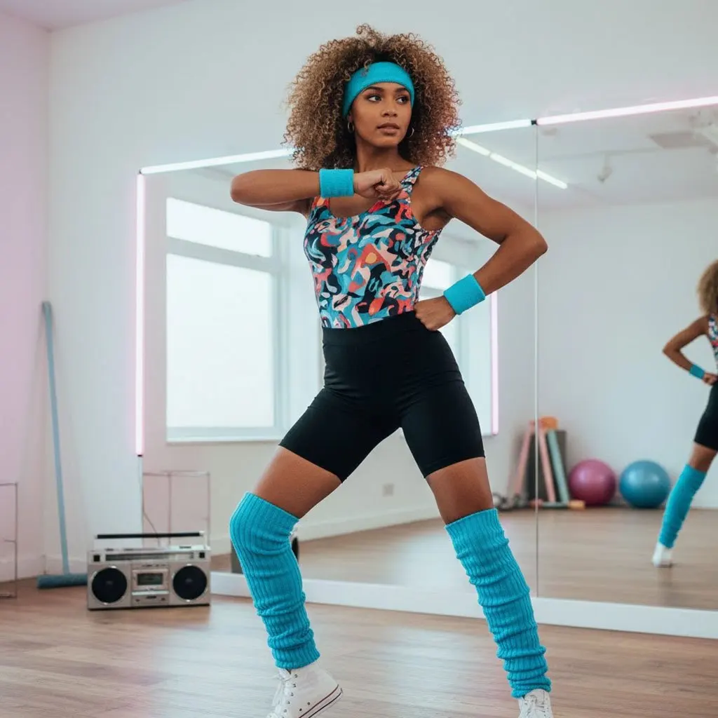 Набор неоновых аксессуаров для вечеринок в стиле ретро 80-х — винтажная повязка на голову и браслет для тренировок — гетры и гетры для рук для тематических танцев 80-х годов
Набор неоновых аксессуаров для вечеринок в стиле ретро 80-х — винтажная повязка на голову и браслет для тренировок — гетры и гетры для рук для тематических танцев 80-х годов