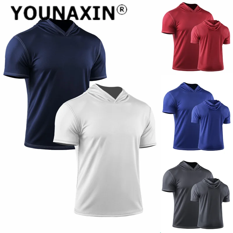 Men's Hooded Basketball Sportswear Outdoor Running Loose Fitness T-shirt Short-sleeved Cycling Training Top M L XL 2XL 3XL
Men's Hooded Basketball Sportswear Outdoor Running Loose Fitness T-shirt Short-sleeved Cycling Training Top M L XL 2XL 3XL