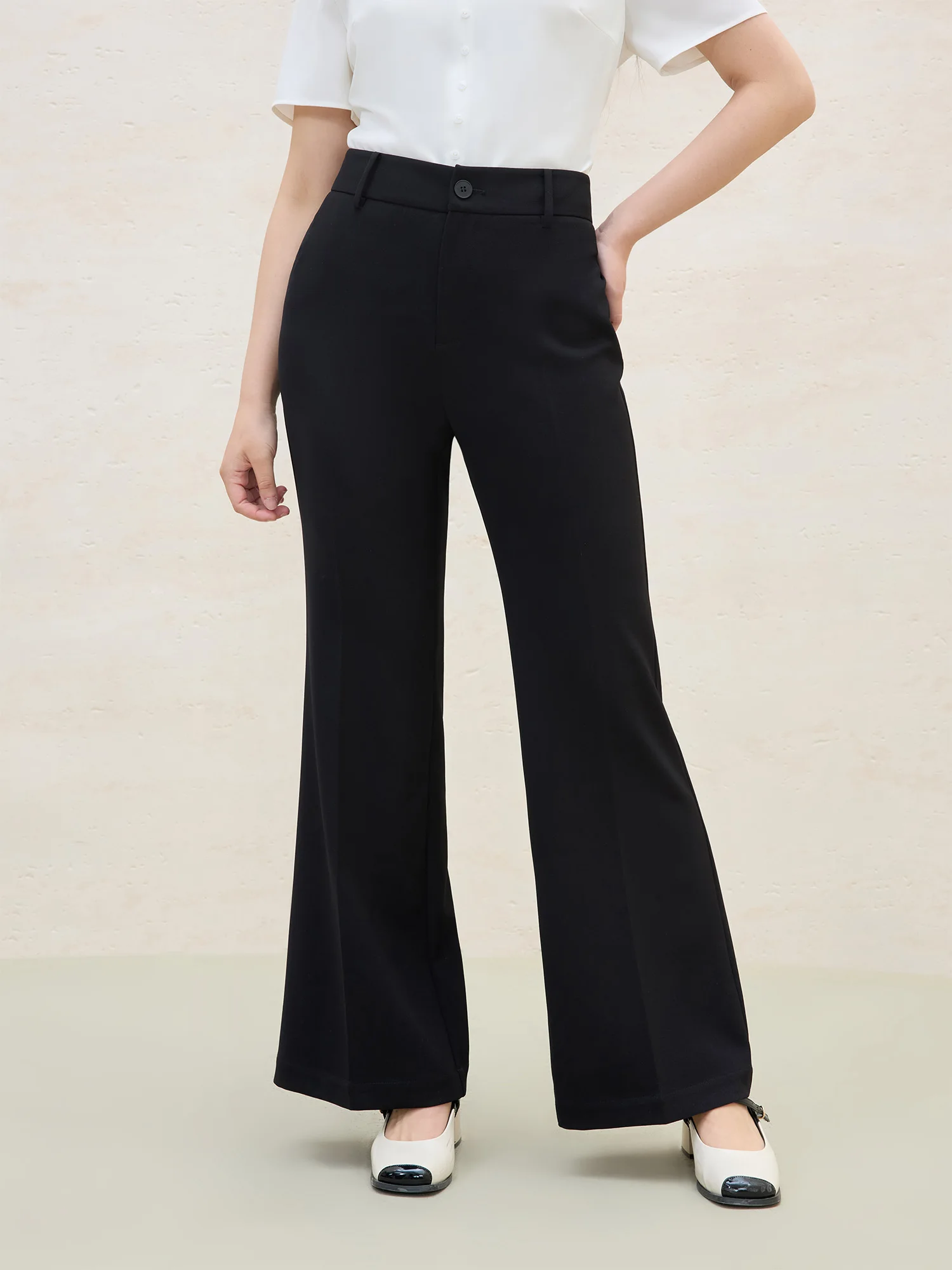 DUSHU Office Lady Black Boot Cut Pant 2025 Summer New High Waist Commuter Women Polyester Casual Trousers 25DS82089
DUSHU Office Lady Black Boot Cut Pant 2025 Summer New High Waist Commuter Women Polyester Casual Trousers 25DS82089