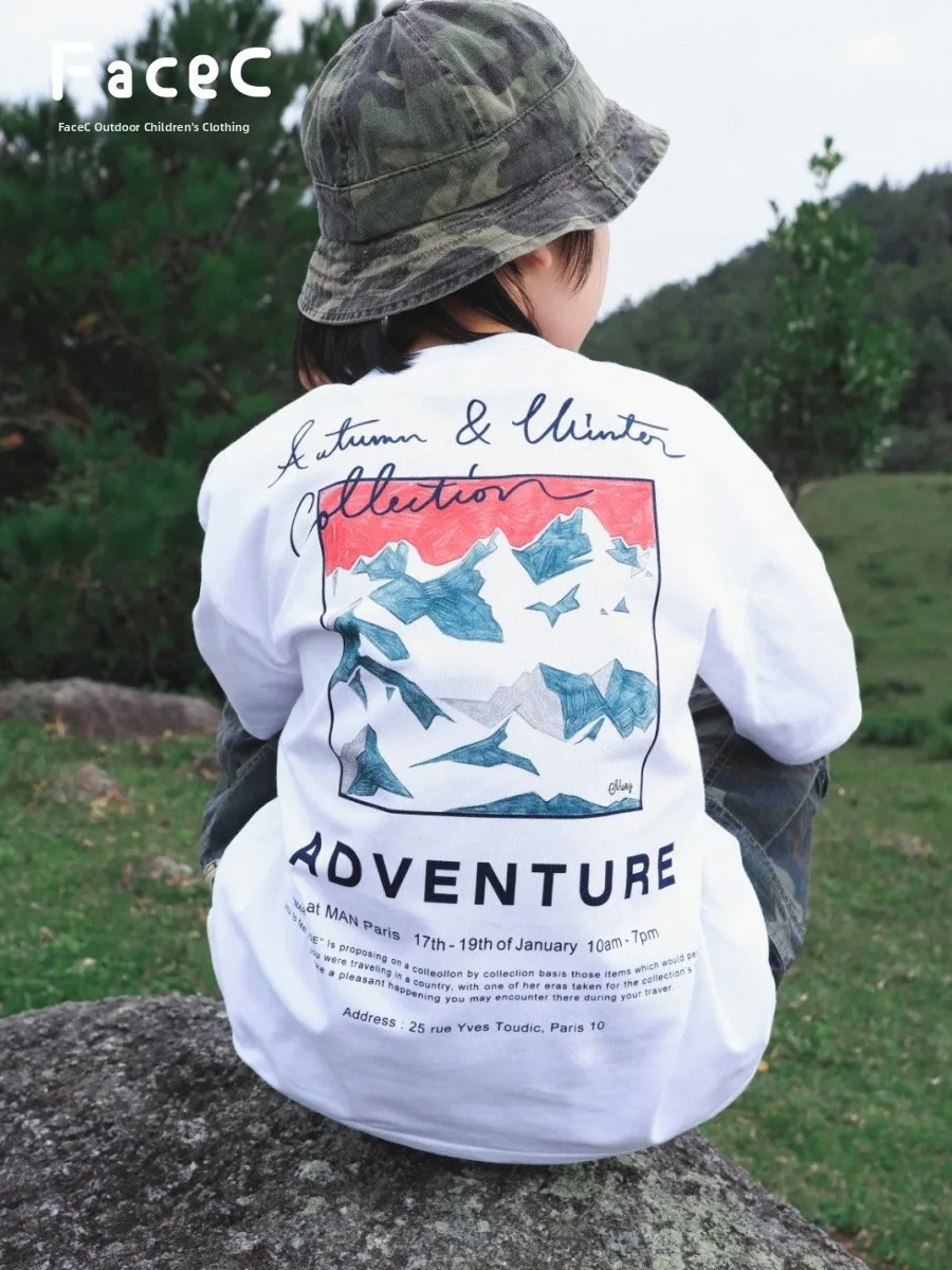Facec Pure Cotton Short Sleeve T-Shirt Boys Summer New Outdoor Camping Style Loose Top for Big Kids And Preteens
Facec Pure Cotton Short Sleeve T-Shirt Boys Summer New Outdoor Camping Style Loose Top for Big Kids And Preteens