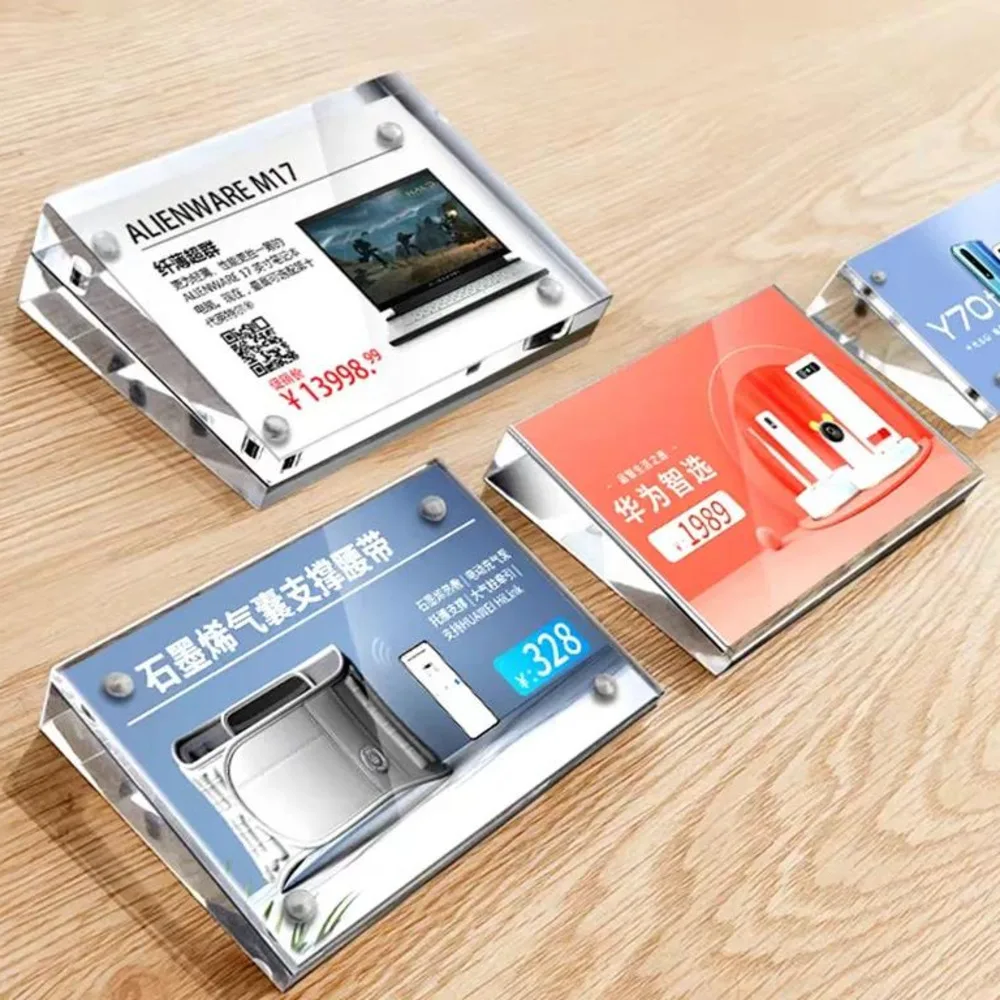 2PCS 90x55mm Magnetic Price Label Card Tags Table Number Place Card Menu Paper Holder Acrylic Sign Holder Display Stand
2PCS 90x55mm Magnetic Price Label Card Tags Table Number Place Card Menu Paper Holder Acrylic Sign Holder Display Stand