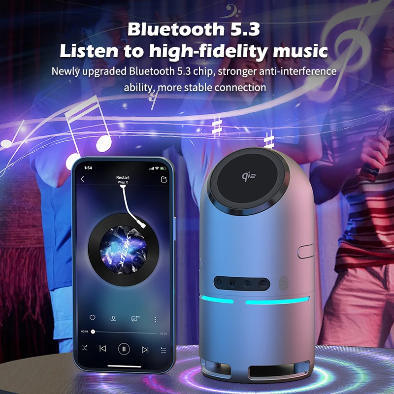 Музыкальный плеер с Bluetooth-динамиком 4 в 1, магнитное беспроводное зарядное устройство qi2 15 Вт для iPhone 17-12/Apple Watch/Airpods Pro 3 и светодиодная подсветка
Музыкальный плеер с Bluetooth-динамиком 4 в 1, магнитное беспроводное зарядное устройство qi2 15 Вт для iPhone 17-12/Apple Watch/Airpods Pro 3 и светодиодная подсветка