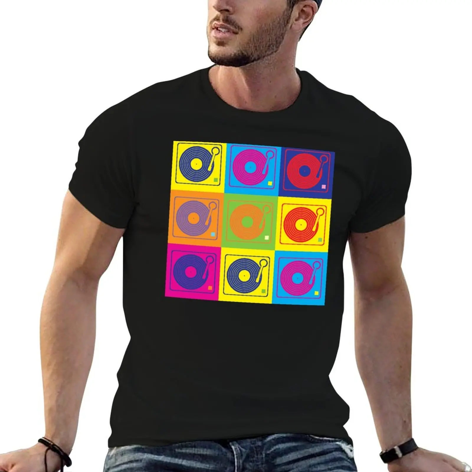 Vinyl Record Turntable Pop Art 2 T-Shirt cotton tshirt 100% man t shirt graphic T-Shirt
Vinyl Record Turntable Pop Art 2 T-Shirt cotton tshirt 100% man t shirt graphic T-Shirt