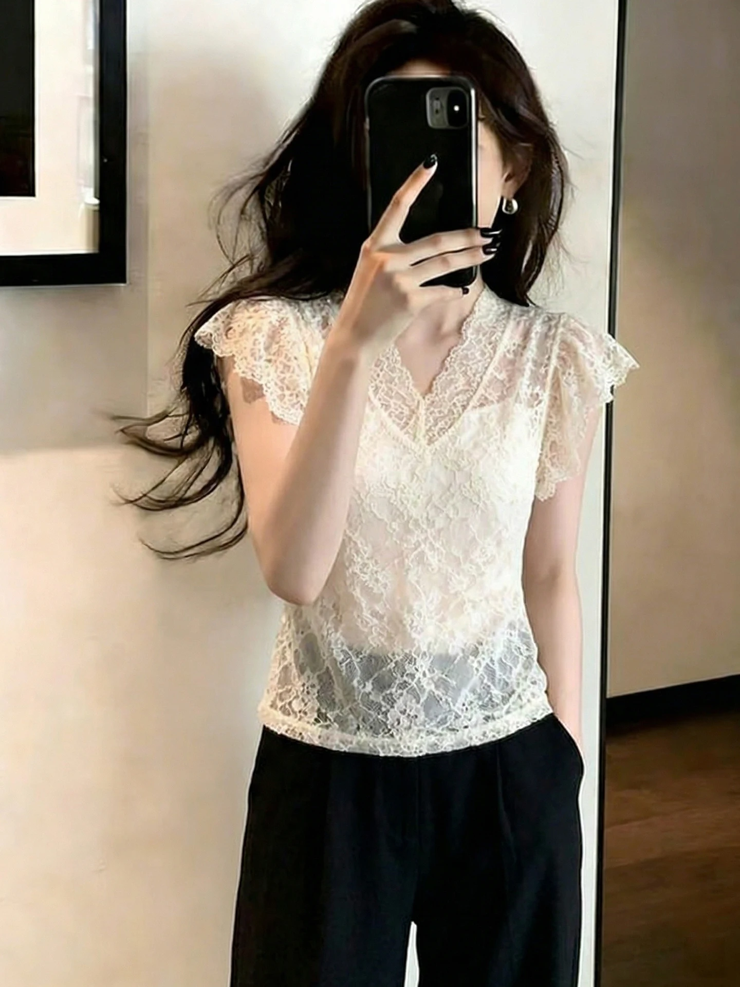 Fashionable Lace Shirt Soft Stylish Summer Top Slim Fit Versatile Small Shirt Light Maturity Style Floral Cardi Women's Clothing
Fashionable Lace Shirt Soft Stylish Summer Top Slim Fit Versatile Small Shirt Light Maturity Style Floral Cardi Women's Clothing