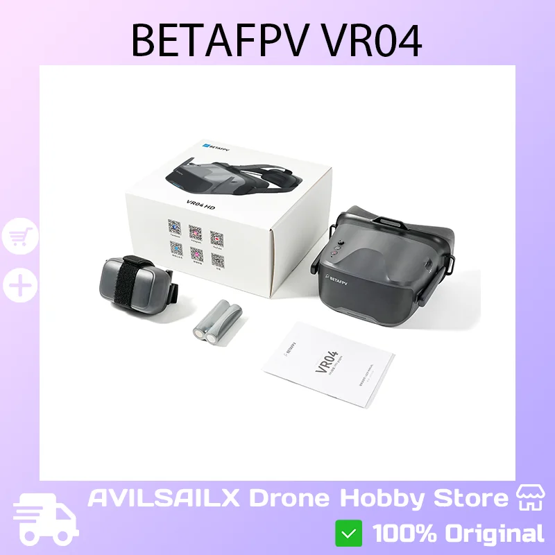 BETAFPV VR04 HD FPV Goggles Compatible with P1 Air Unit HD VTX
BETAFPV VR04 HD FPV Goggles Compatible with P1 Air Unit HD VTX