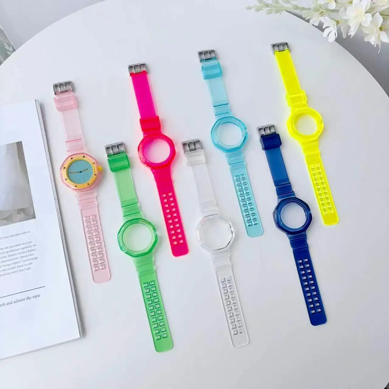 Glacier 3 O'Clock Transparent TPU Mod Kit Case Strap for Swatch AP Royal Pop Pocket Integrated Cover Silicone Band to Wristband
Glacier 3 O'Clock Transparent TPU Mod Kit Case Strap for Swatch AP Royal Pop Pocket Integrated Cover Silicone Band to Wristband