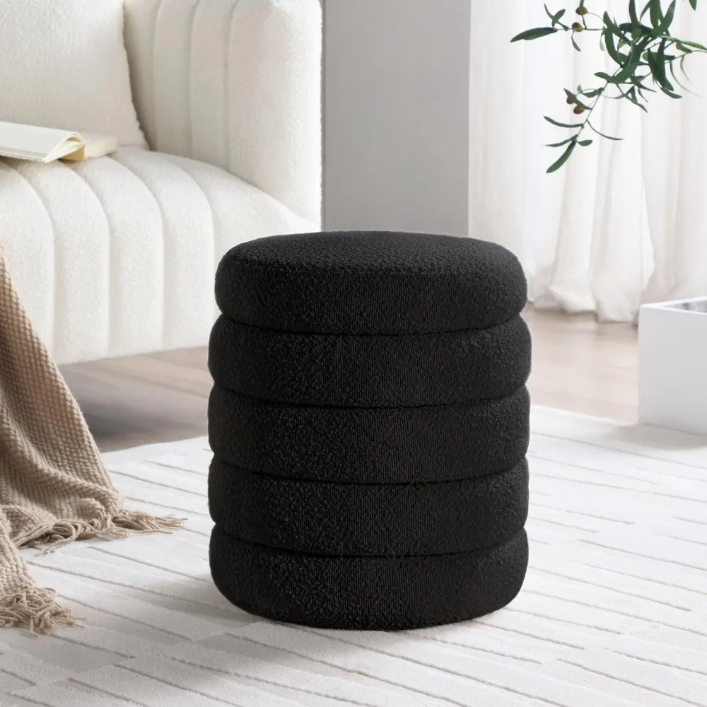 Modern Round Ottoman with Soft Padded Seat, Storage Vanity Chairs for Makeup, Upholstered Footrest Stool Ottoman Foot Stool for
Modern Round Ottoman with Soft Padded Seat, Storage Vanity Chairs for Makeup, Upholstered Footrest Stool Ottoman Foot Stool for