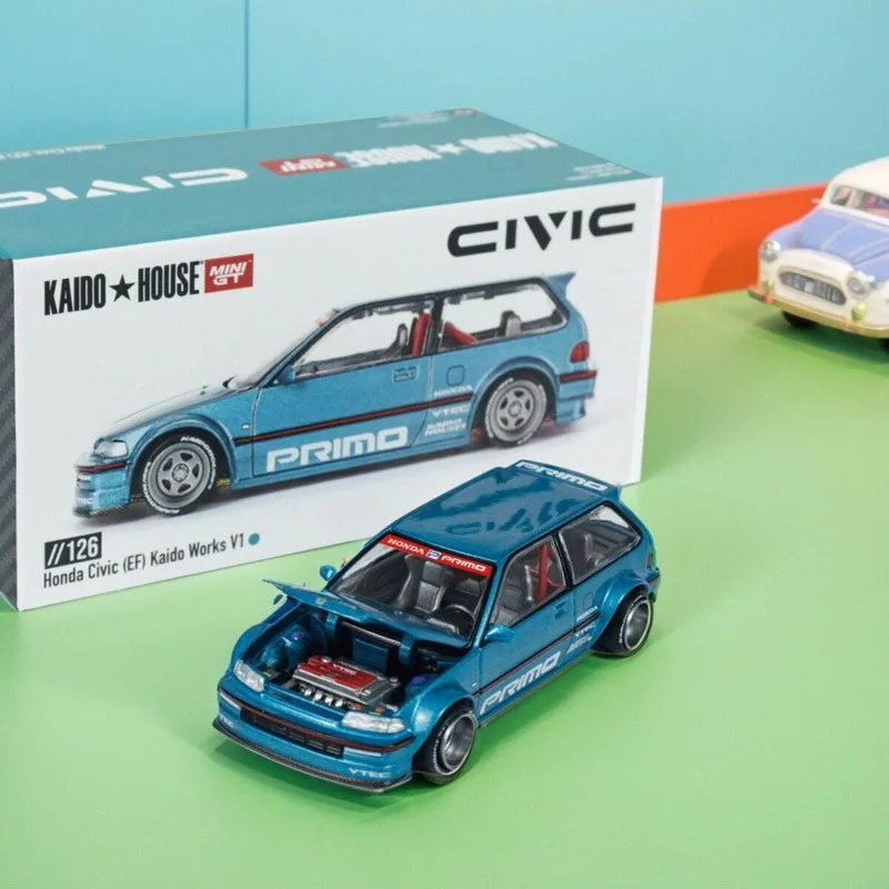Kaido House + MINIGT 1:64 Honda Civic simulation car model collection display item for boys as a gift
Kaido House + MINIGT 1:64 Honda Civic simulation car model collection display item for boys as a gift