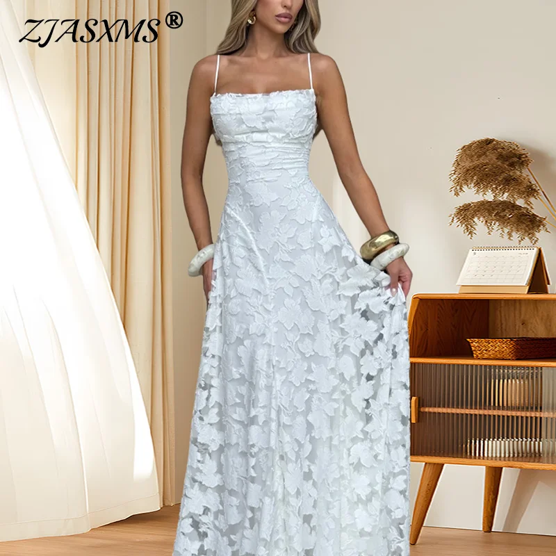 2025 New Sexy Sleeveless Lace Up Maxi Dress Woman Elegant Embroidery Lace Banquet Dresses Summer Chic Solid Backless Party Dress
2025 New Sexy Sleeveless Lace Up Maxi Dress Woman Elegant Embroidery Lace Banquet Dresses Summer Chic Solid Backless Party Dress