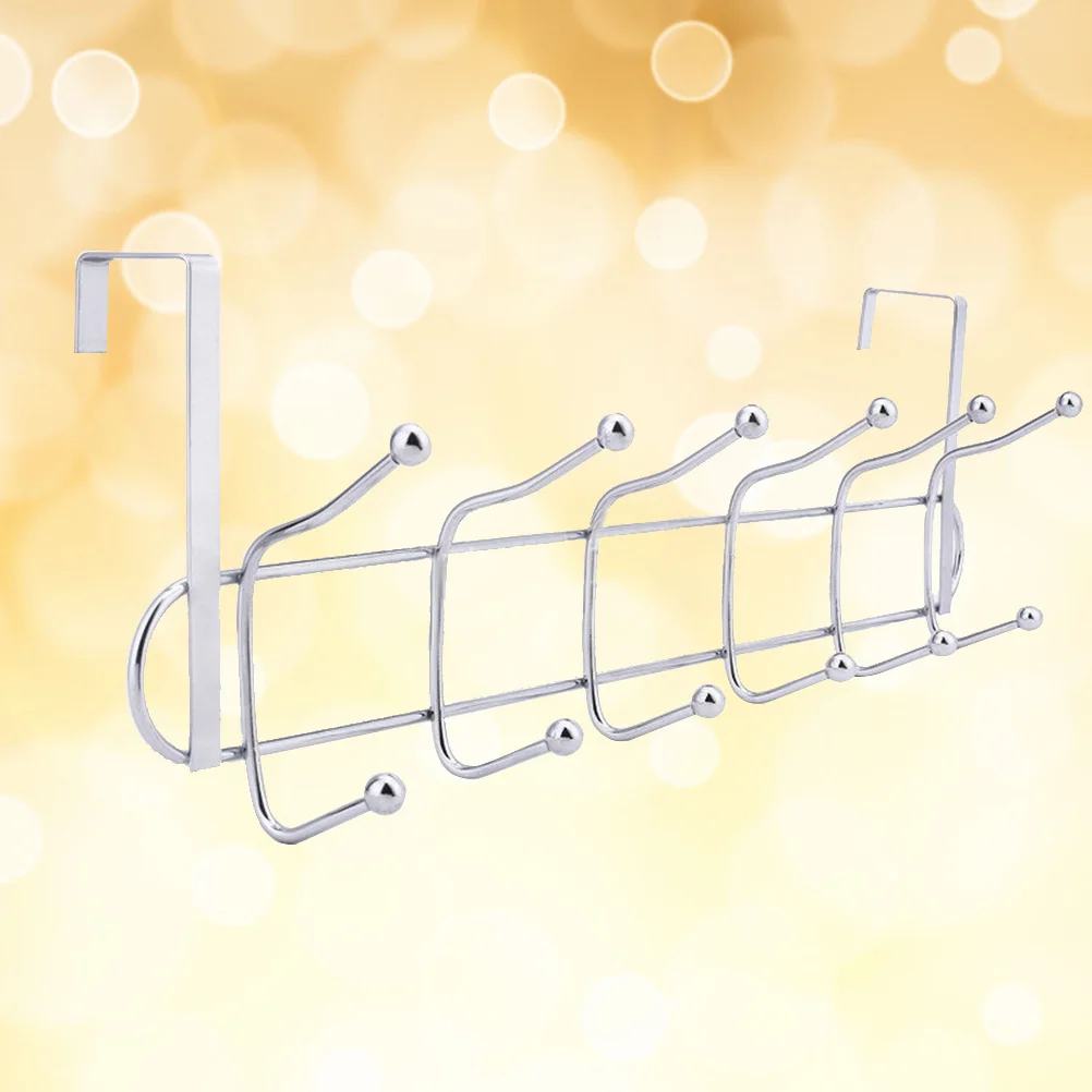 Stainless Steel 6 Hooks Door Rack Hook Storage Hanger rack Organizer for Kitchen Cabinet Clothes Home
Stainless Steel 6 Hooks Door Rack Hook Storage Hanger rack Organizer for Kitchen Cabinet Clothes Home