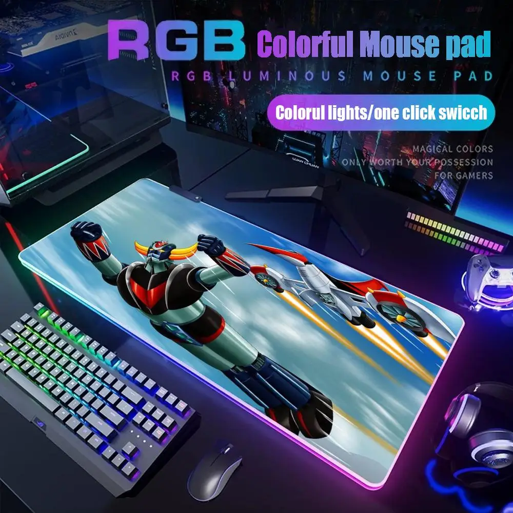 UFO Robot Grendizer Goldorak Mouse Pad Gamer Rgb Desk Mat Back Light Led Mousepad Setup Gaming Deskmat Big Mousepepad Backlight
UFO Robot Grendizer Goldorak Mouse Pad Gamer Rgb Desk Mat Back Light Led Mousepad Setup Gaming Deskmat Big Mousepepad Backlight