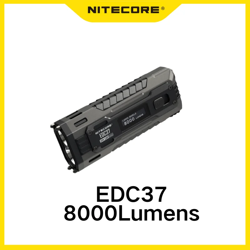 NITECORE EDC37 Ultimate Tactical EDC Flashight 8000 Lumens 18W USB-C Rechargeable Troch Light Built-in 8000mAh Li-ion Battery
NITECORE EDC37 Ultimate Tactical EDC Flashight 8000 Lumens 18W USB-C Rechargeable Troch Light Built-in 8000mAh Li-ion Battery