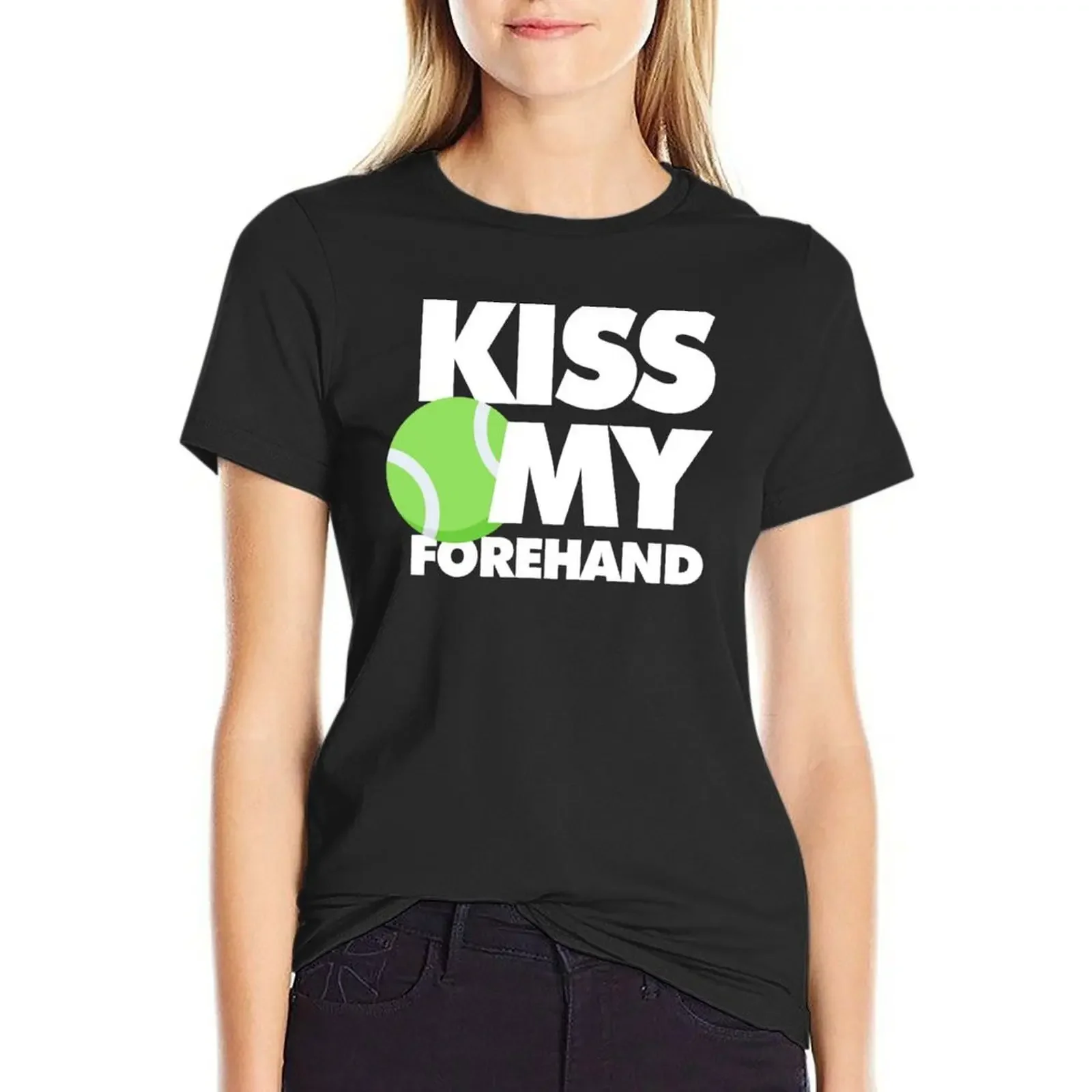 Kiss my forehand Funny Sport Player T-Shirt summer top blanks summer clothes Women's summer blouses 2025
Kiss my forehand Funny Sport Player T-Shirt summer top blanks summer clothes Women's summer blouses 2025