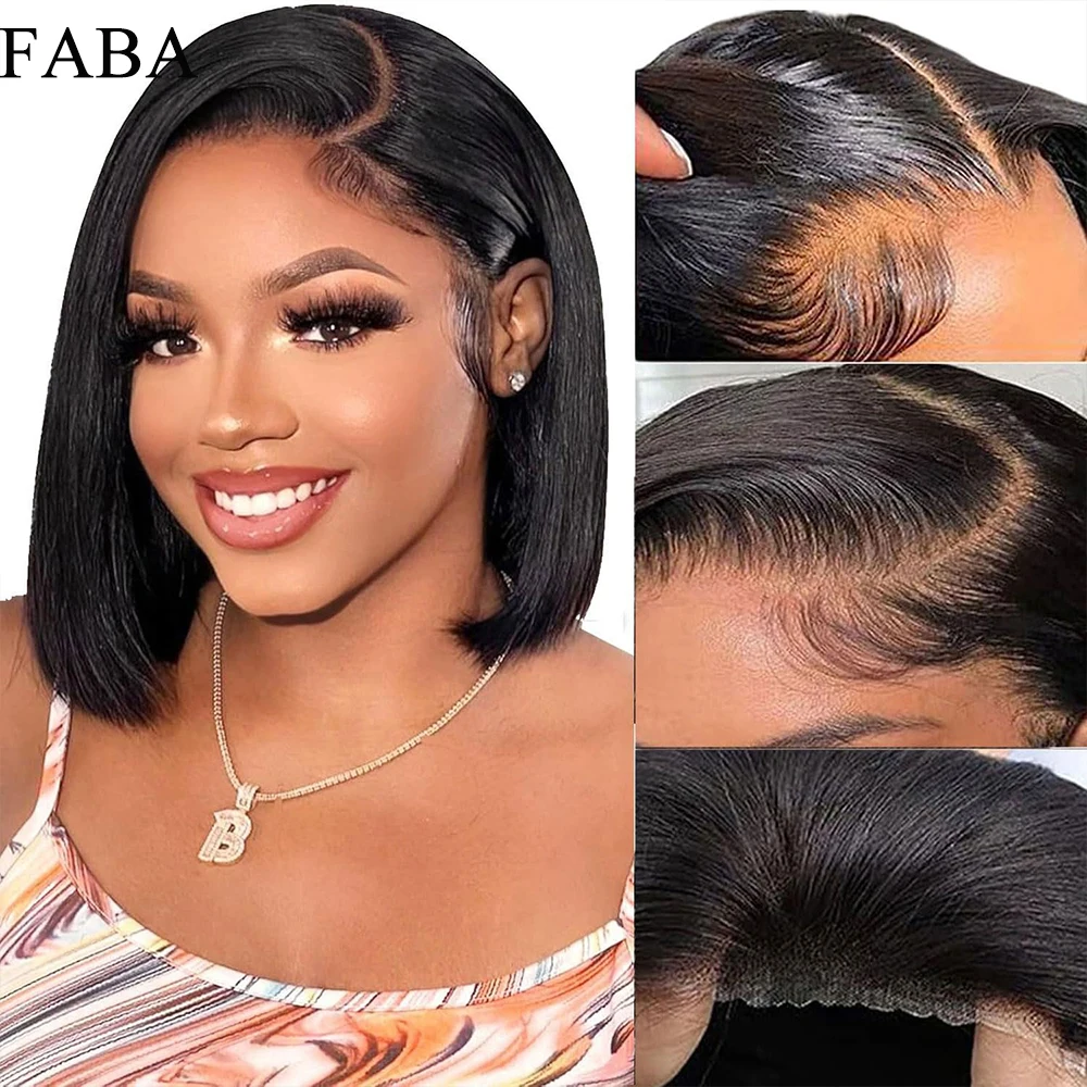 FABA Glueless Bob Wigs Human Hair 13x4 Natural Black Straight Bob Wave Lace Front Wigs Human Hair Pre Plucked HD Lace Front Wig
FABA Glueless Bob Wigs Human Hair 13x4 Natural Black Straight Bob Wave Lace Front Wigs Human Hair Pre Plucked HD Lace Front Wig