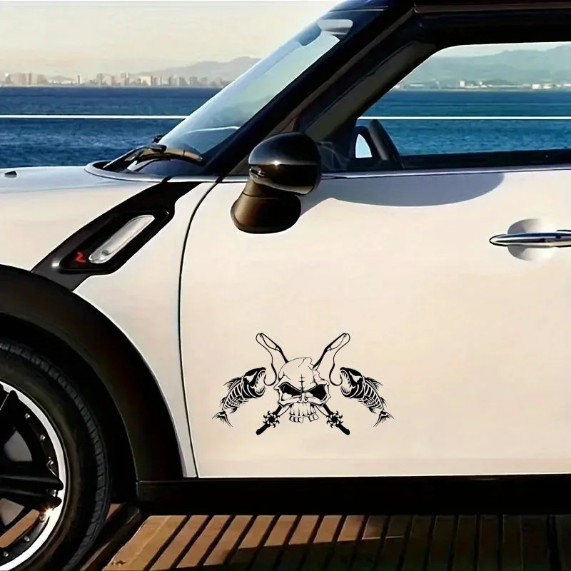 Waterproof Vinyl - Guitar Cases Journals Laptops Mysterious Vibe Decor 1PC Awesome Skull & Crossed Fishbones Sticker -
Waterproof Vinyl - Guitar Cases Journals Laptops Mysterious Vibe Decor 1PC Awesome Skull & Crossed Fishbones Sticker -