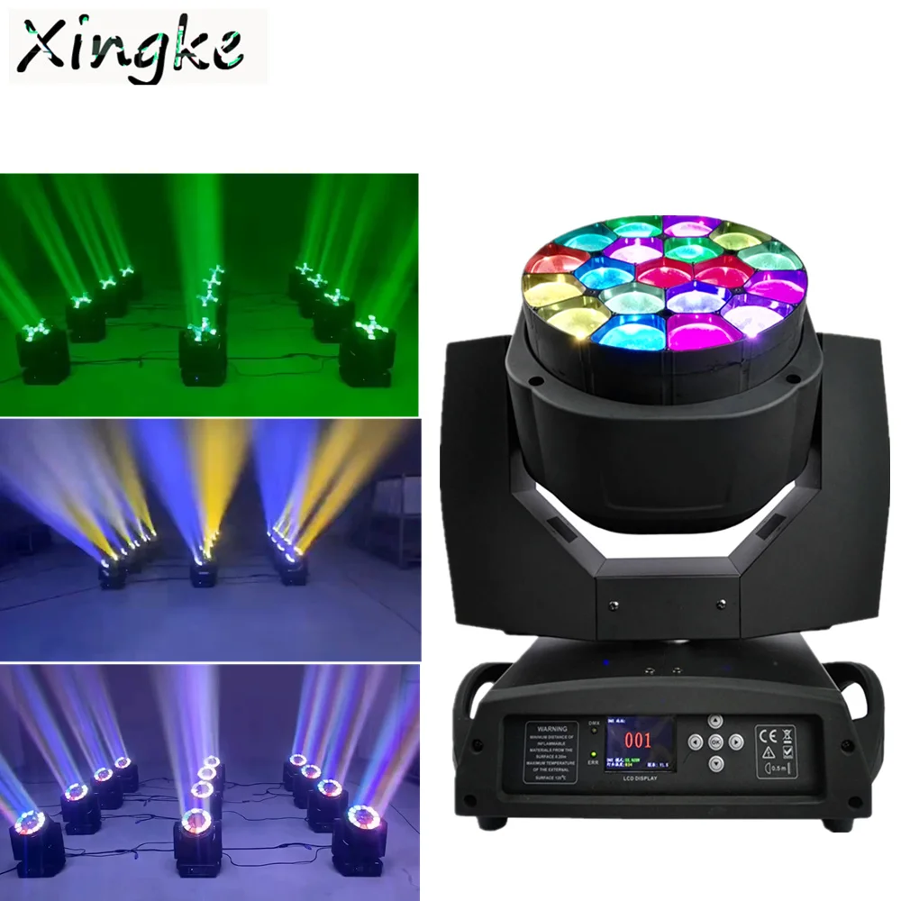 4pcs/lot k10 Big bee eye 19pcs*15W 4 In 1 RGBW led light zoom wash beam moving head stage lightht for dj
4pcs/lot k10 Big bee eye 19pcs*15W 4 In 1 RGBW led light zoom wash beam moving head stage lightht for dj