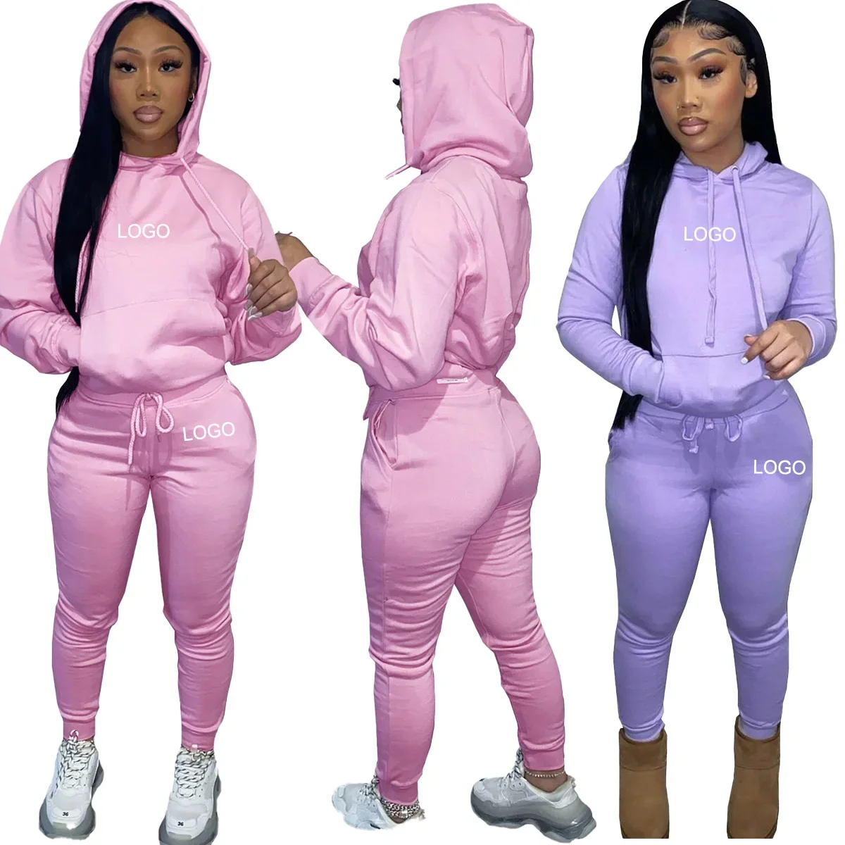 Winter Clothes Custom Rhinestone Plain Thick Fleece Hoodie Jogging Suit Women Solid Fashionable Hooded Tracksuit Sweatsuit Women
Winter Clothes Custom Rhinestone Plain Thick Fleece Hoodie Jogging Suit Women Solid Fashionable Hooded Tracksuit Sweatsuit Women