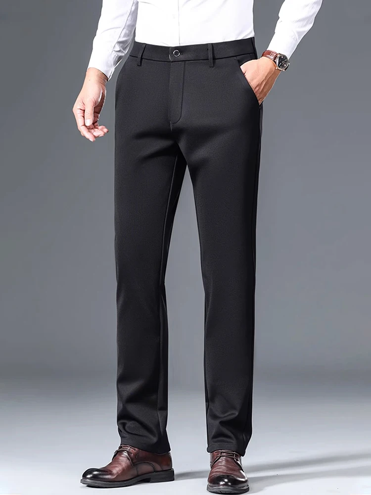 Fashionable Business Casual Woolen Silk Men's Long Pants Elastic Slim Fit Autumn Winter Thermal Comfortable Straight Leg Trou...
Fashionable Business Casual Woolen Silk Men's Long Pants Elastic Slim Fit Autumn Winter Thermal Comfortable Straight Leg Trou...