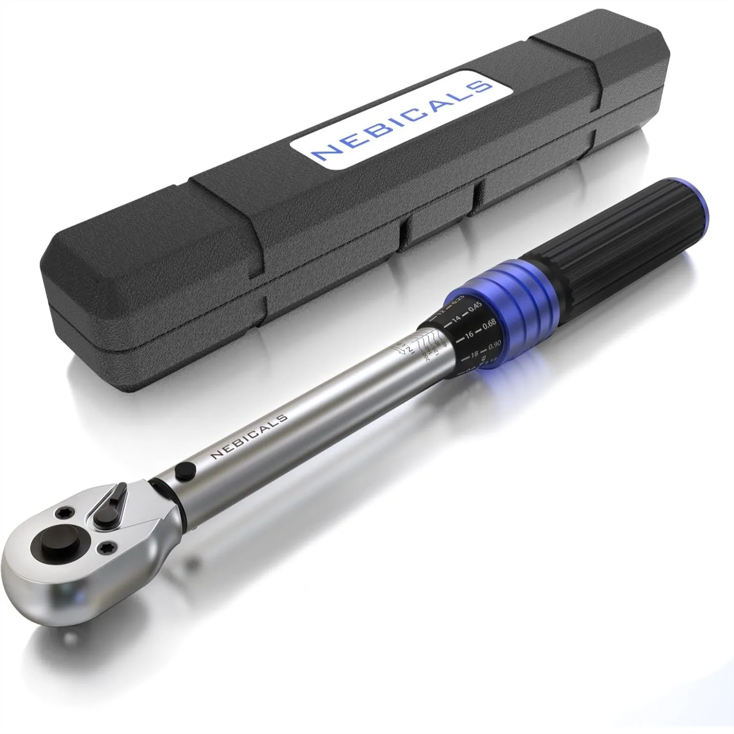 1/4 Inch Drive Click Torque Wrench 20-220 In.Lb / 2.3-24.9 Nm Dual Direction With Storage Case
1/4 Inch Drive Click Torque Wrench 20-220 In.Lb / 2.3-24.9 Nm Dual Direction With Storage Case