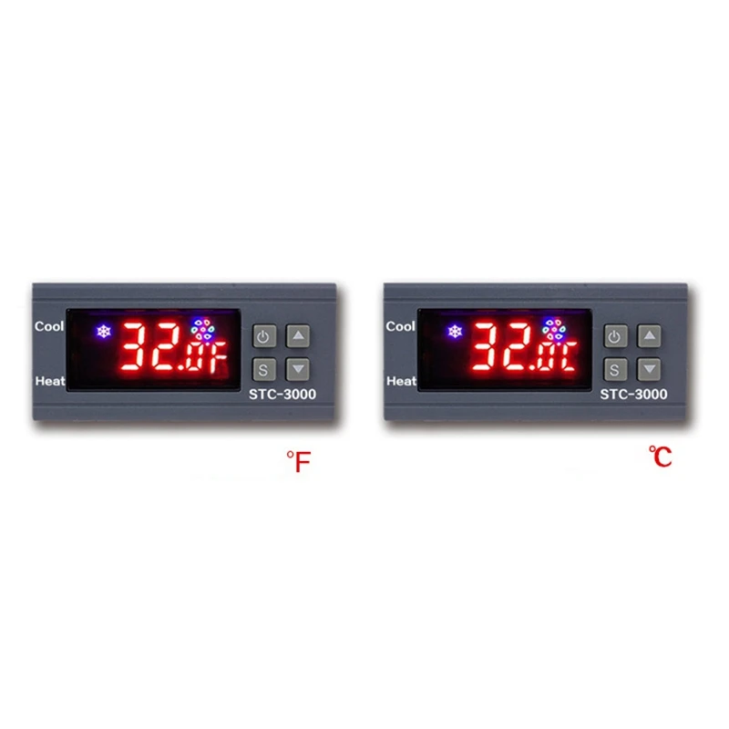 Compact STC-3000 High Precision Digital Thermostat For Incubator Temperature Controller Thermoregulator Heating Cooling 220V
Compact STC-3000 High Precision Digital Thermostat For Incubator Temperature Controller Thermoregulator Heating Cooling 220V