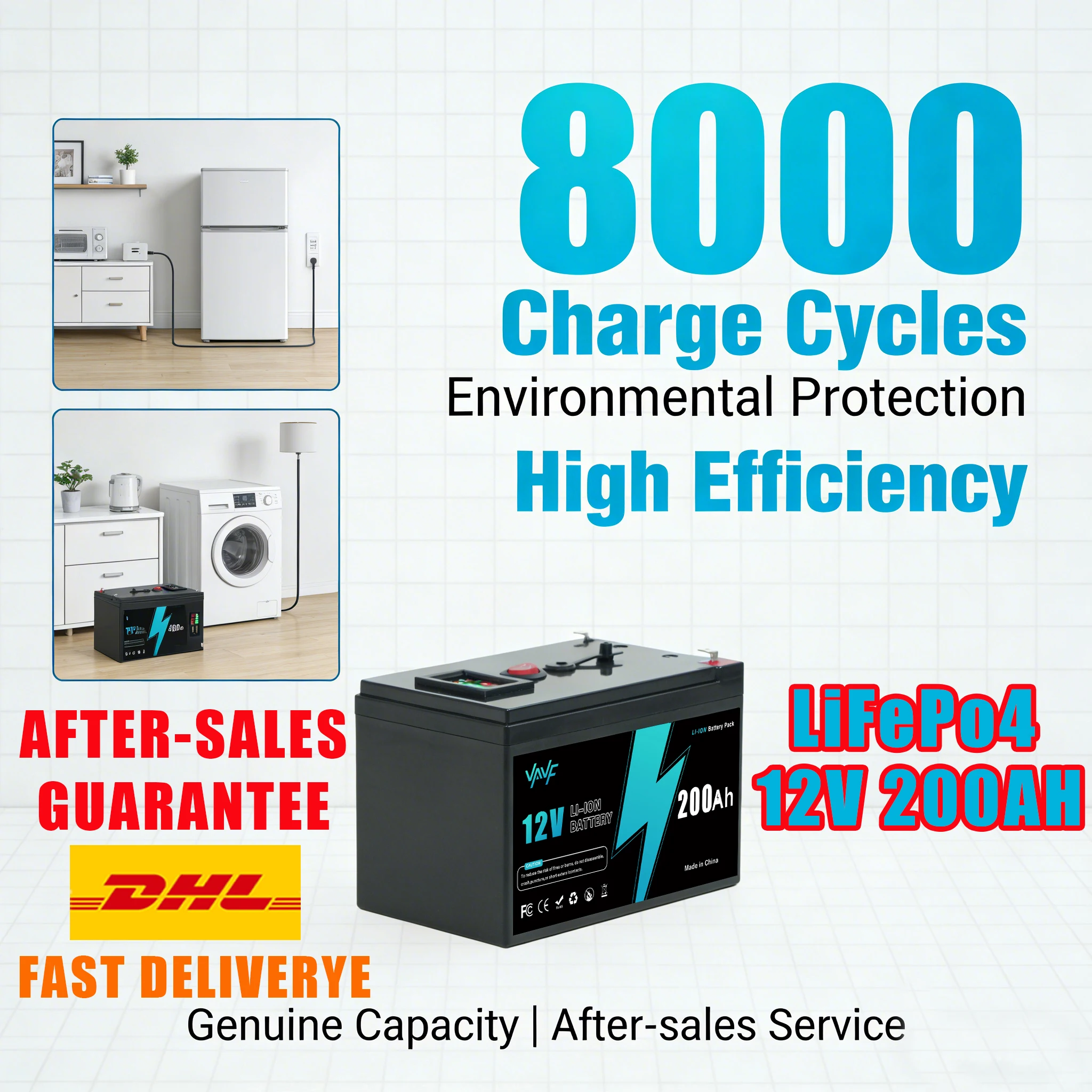 Литиевый ☁️ Аккумулятор ️ Литий-железо-фосфатный аккумулятор 12 В, 200 Ач с улучшенным BMS — идеально подходит для солнечных батарей, фургонов, лодок, солнечной батареи
Литиевый ☁️ Аккумулятор ️ Литий-железо-фосфатный аккумулятор 12 В, 200 Ач с улучшенным BMS — идеально подходит для солнечных батарей, фургонов, лодок, солнечной батареи