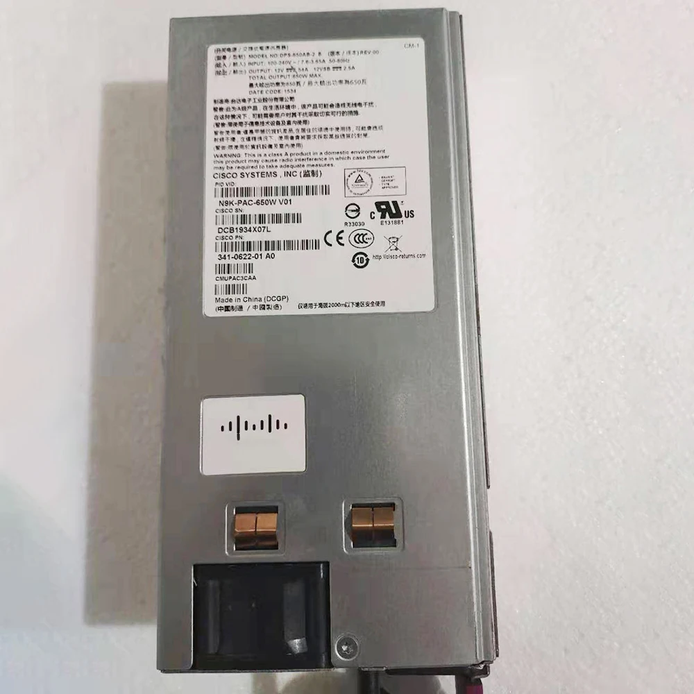High QualityFor CISCO Power Supply Used On N9K-C9372PX-E Series Switches 650W N9K-PAC-650W
High QualityFor CISCO Power Supply Used On N9K-C9372PX-E Series Switches 650W N9K-PAC-650W