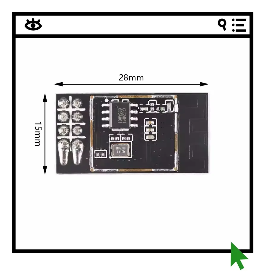 5 шт. беспроводной модуль NF-05-S 2.4G/чип Ci24R1/интерфейс SPI/антенна на печатной плате
5 шт. беспроводной модуль NF-05-S 2.4G/чип Ci24R1/интерфейс SPI/антенна на печатной плате