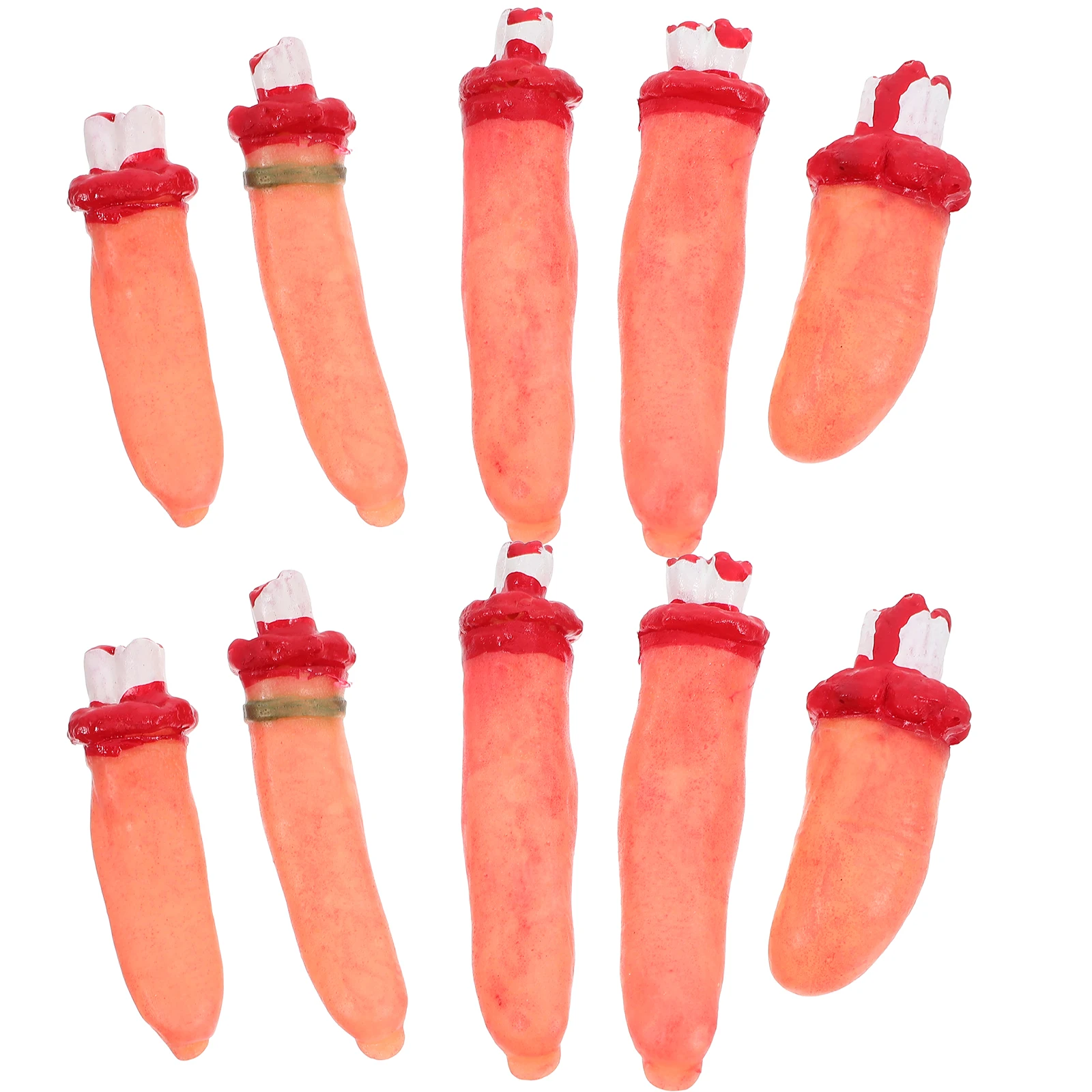 10 Pcs Bloody Finger Prank Simulated Human Body Decoration Component Spooky Hand Model Halloween Party Favors
10 Pcs Bloody Finger Prank Simulated Human Body Decoration Component Spooky Hand Model Halloween Party Favors