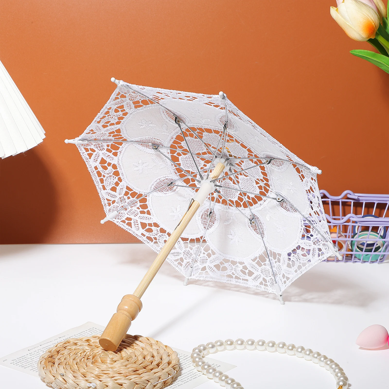 Cotton Umbrella 15CM Pure White Wedding Props Lace Embroidery Parasol Decorative Bridal Accessory Home Daily Use Durability
Cotton Umbrella 15CM Pure White Wedding Props Lace Embroidery Parasol Decorative Bridal Accessory Home Daily Use Durability