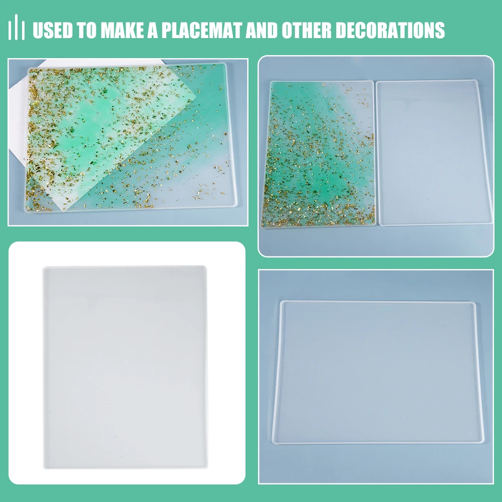 2Pcs Crystal Epoxy Resin Mold Placemat Silicone Reusable Pad for DIY Writing Board Table Mat Craft
2Pcs Crystal Epoxy Resin Mold Placemat Silicone Reusable Pad for DIY Writing Board Table Mat Craft