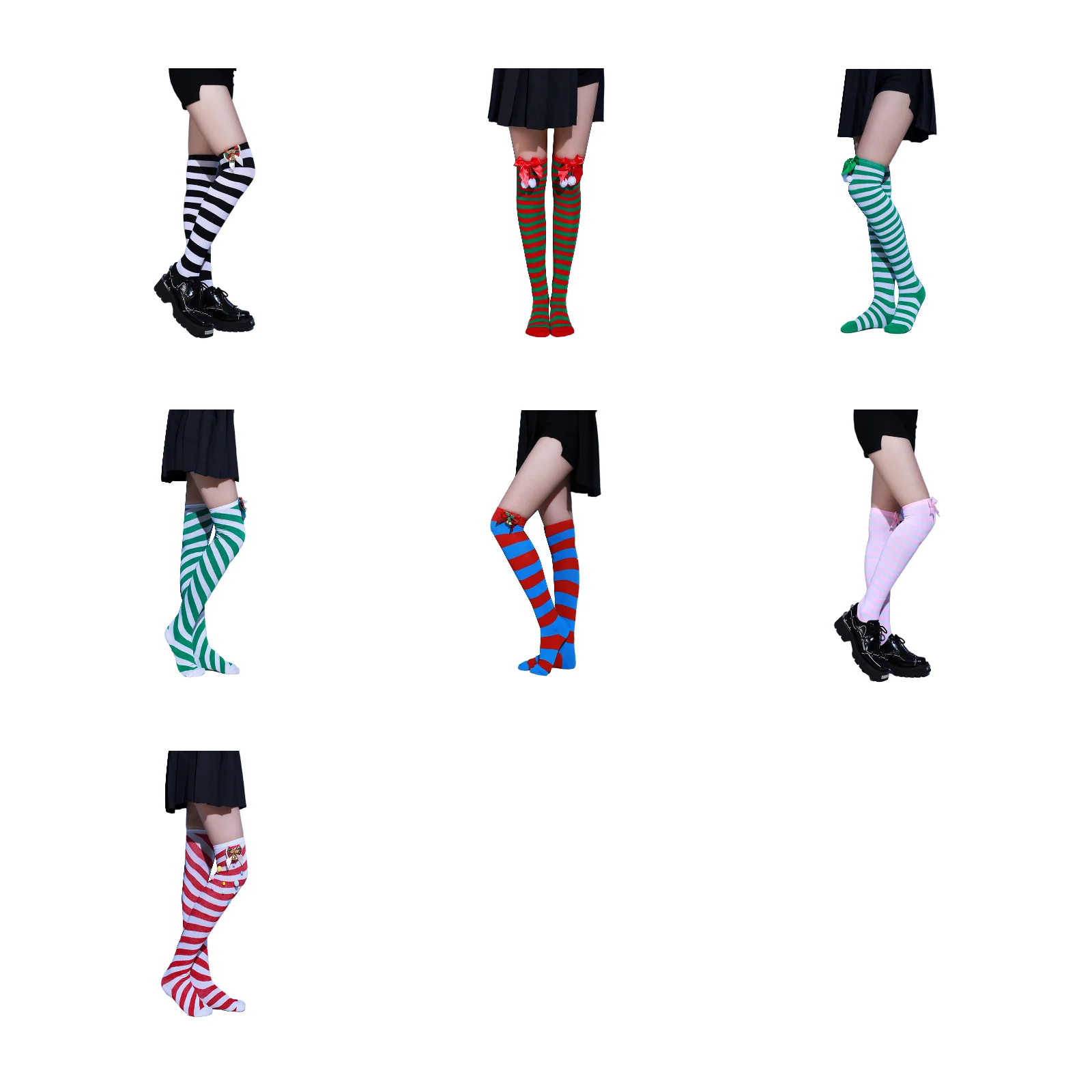 Рождественские носки, гольфы, полосатые носки, 7 комплектов (по 1 паре каждого стиля A/B/C/D/E/F/G)
Рождественские носки, гольфы, полосатые носки, 7 комплектов (по 1 паре каждого стиля A/B/C/D/E/F/G)