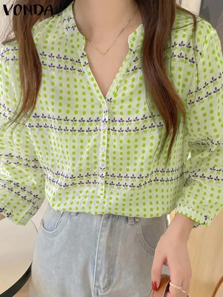 VONDA Women Long Sleeve Autumn Shirts 2024 Fashion Blouse Casual Loose V-Neck Buttons Tops Bohemian Printed Blusas Femininas
VONDA Women Long Sleeve Autumn Shirts 2024 Fashion Blouse Casual Loose V-Neck Buttons Tops Bohemian Printed Blusas Femininas