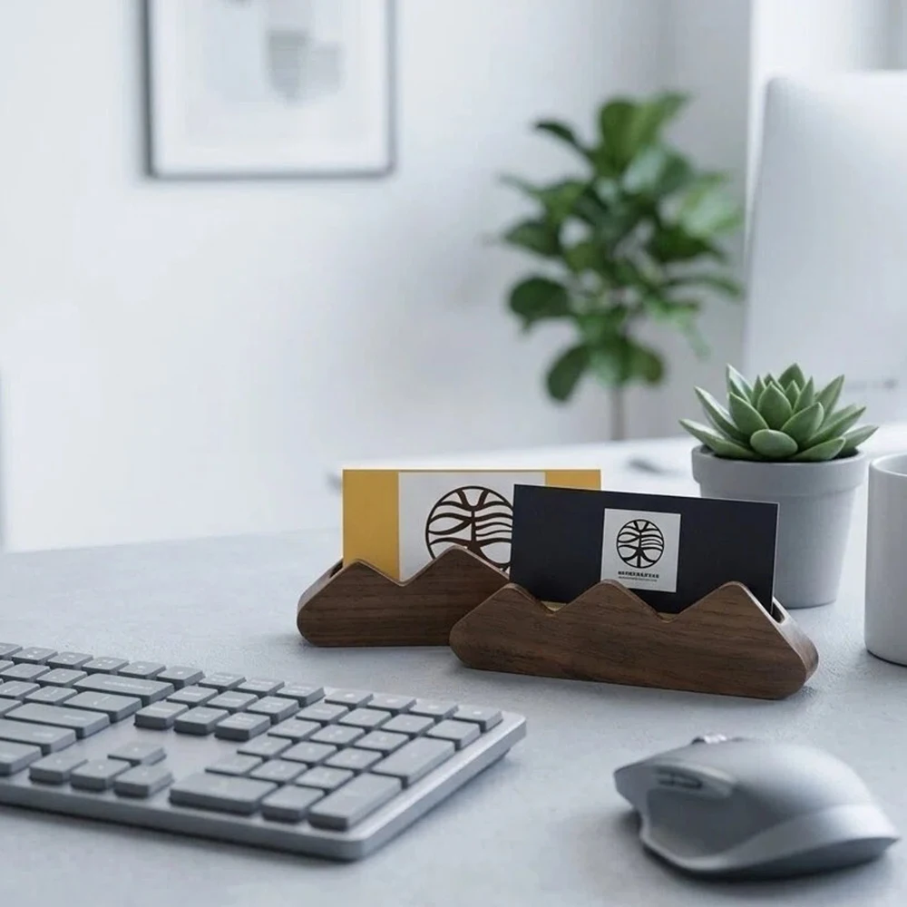 Creativity Office Desk Card Case Mountain Shape Solid Wood Business Card Display Stand Compact and Delicate Card Storage Box
Creativity Office Desk Card Case Mountain Shape Solid Wood Business Card Display Stand Compact and Delicate Card Storage Box
