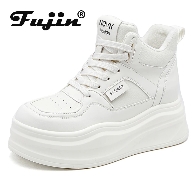 Fujin 7cm Genuine Leather Platform Shoes Platform Wedge Sneakers Women Autumn Fashion Winter Plush Boots Ankle Spring Vulcanize
Fujin 7cm Genuine Leather Platform Shoes Platform Wedge Sneakers Women Autumn Fashion Winter Plush Boots Ankle Spring Vulcanize