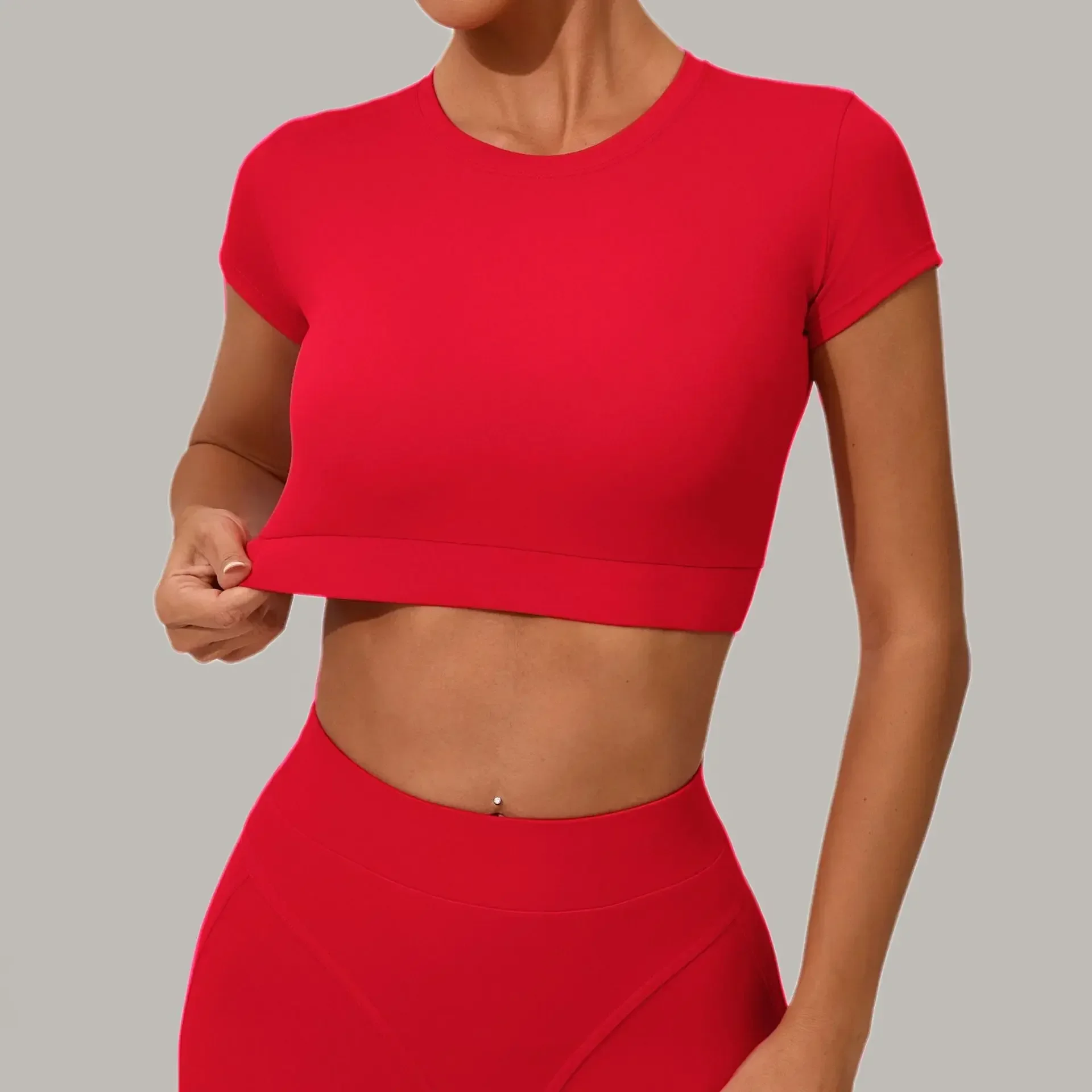 Seamless Yoga T-Shirt Sports Fitness Casual Skinny Quick-Drying Pilate Dance Running outdoors Workout Clothing Gym Top for Women
Seamless Yoga T-Shirt Sports Fitness Casual Skinny Quick-Drying Pilate Dance Running outdoors Workout Clothing Gym Top for Women