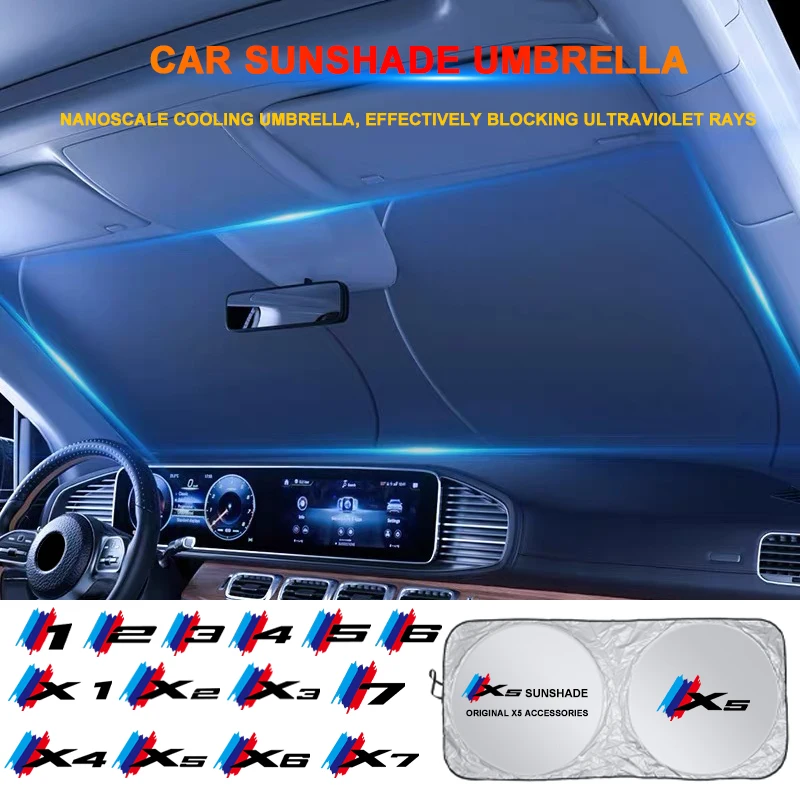Car Sunshade Front Window Parasol for BMW 1 2 3 4 5 6 Series X1 X2 X3 X4 X5 X6 X7 G05 G06 G02 G26 G42 F40 F30 G20 G30 F07 F10
Car Sunshade Front Window Parasol for BMW 1 2 3 4 5 6 Series X1 X2 X3 X4 X5 X6 X7 G05 G06 G02 G26 G42 F40 F30 G20 G30 F07 F10
