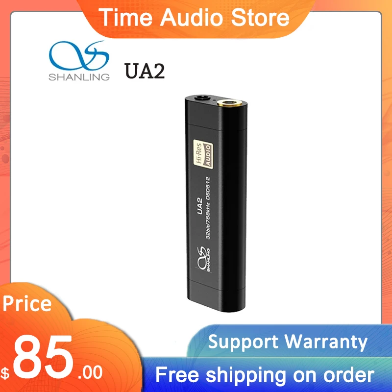 Shanling UA2 ES9038Q2M HiFi Portable Headphone Amplifier USB DAC AMP 2.5mm Balanced 3.5mm Output PCM768 DSD512 for iOS Android
Shanling UA2 ES9038Q2M HiFi Portable Headphone Amplifier USB DAC AMP 2.5mm Balanced 3.5mm Output PCM768 DSD512 for iOS Android
