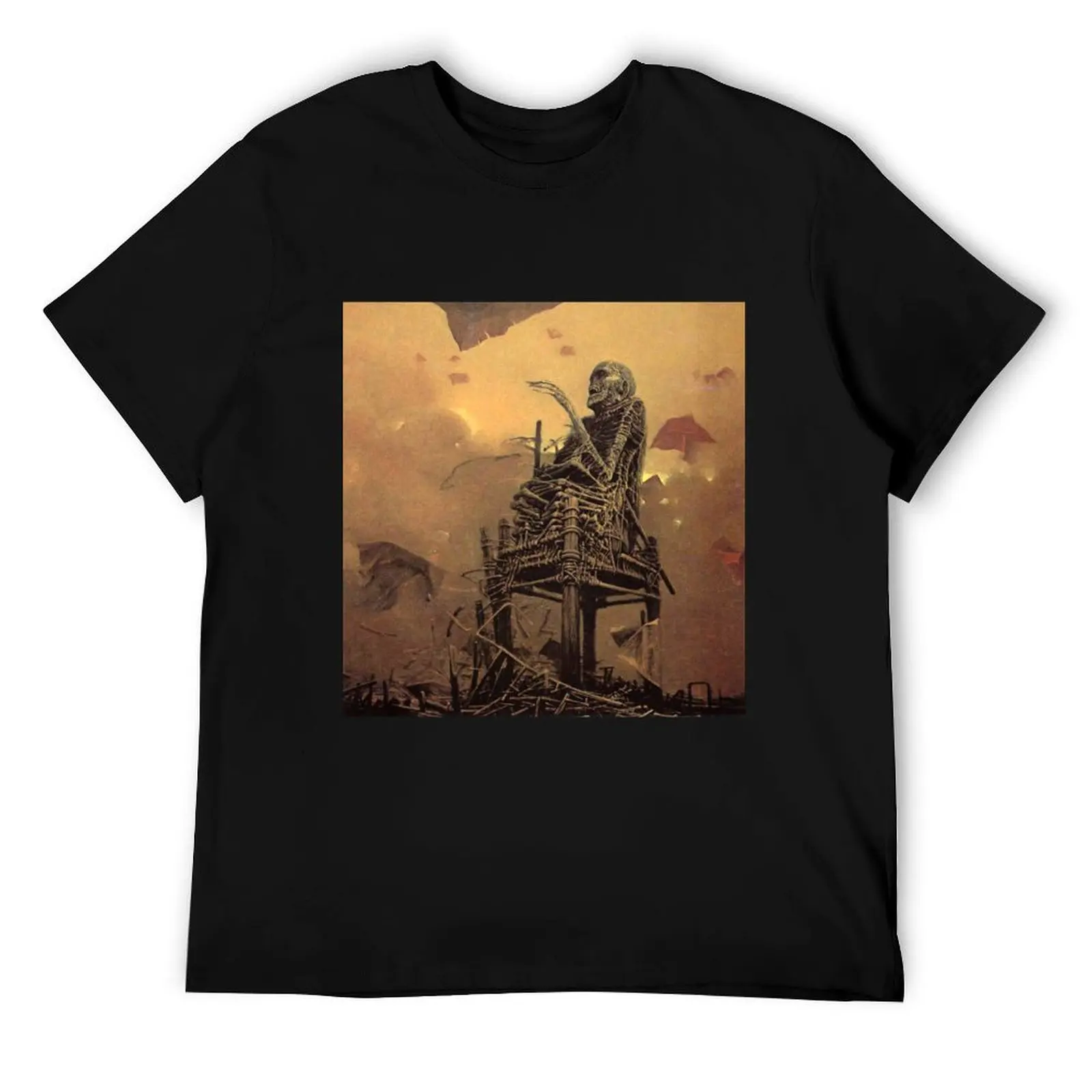 Untitled (Skeleton Chair), by Zdzisaw Beksiński T-Shirt man t shirt heavy cotton t shirts for man pack cotton T-Shirt
Untitled (Skeleton Chair), by Zdzisaw Beksiński T-Shirt man t shirt heavy cotton t shirts for man pack cotton T-Shirt