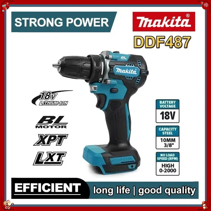 Аккумуляторная ударная дрель-шуруповерт DDF487 Makita для 18-вольтовых батарей, бесщеточная, литиевая, с высоким крутящим моментом
Аккумуляторная ударная дрель-шуруповерт DDF487 Makita для 18-вольтовых батарей, бесщеточная, литиевая, с высоким крутящим моментом