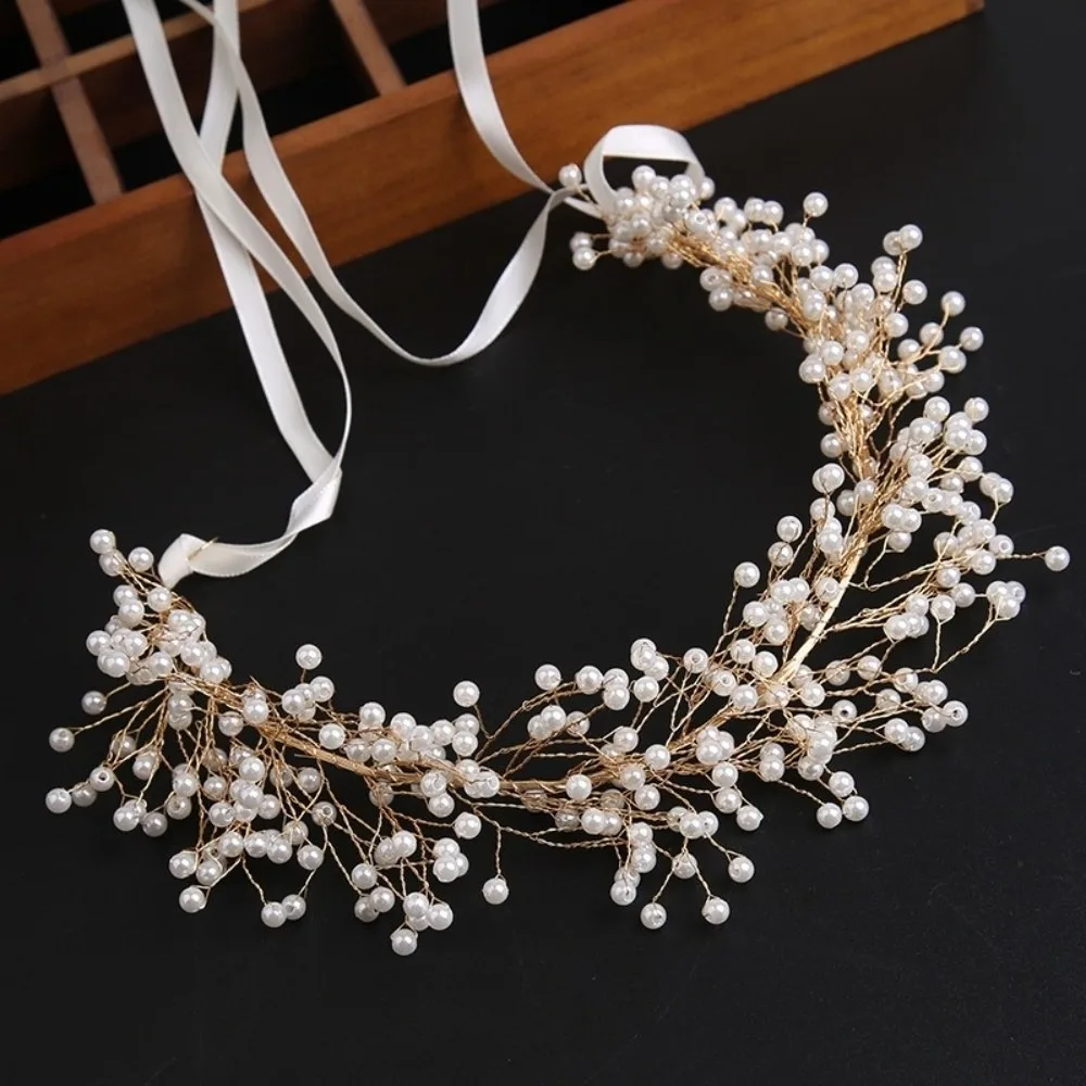 Fashion Headwear Pearl Hair Vine With Ribbon Jewelry Gift Bridal Vine Headband Hair Bands Wedding
Fashion Headwear Pearl Hair Vine With Ribbon Jewelry Gift Bridal Vine Headband Hair Bands Wedding