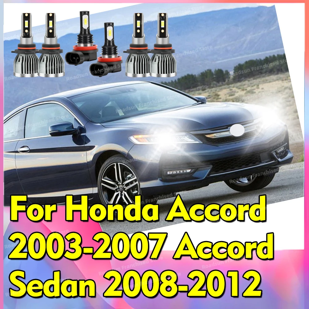 2/6x Led Headlights 12V White Fog Lamp Bulbs For Honda Accord 2003-2007 Accord Sedan 2008-2012 Auto Head Lamps 30000LM 3570 CSP
2/6x Led Headlights 12V White Fog Lamp Bulbs For Honda Accord 2003-2007 Accord Sedan 2008-2012 Auto Head Lamps 30000LM 3570 CSP