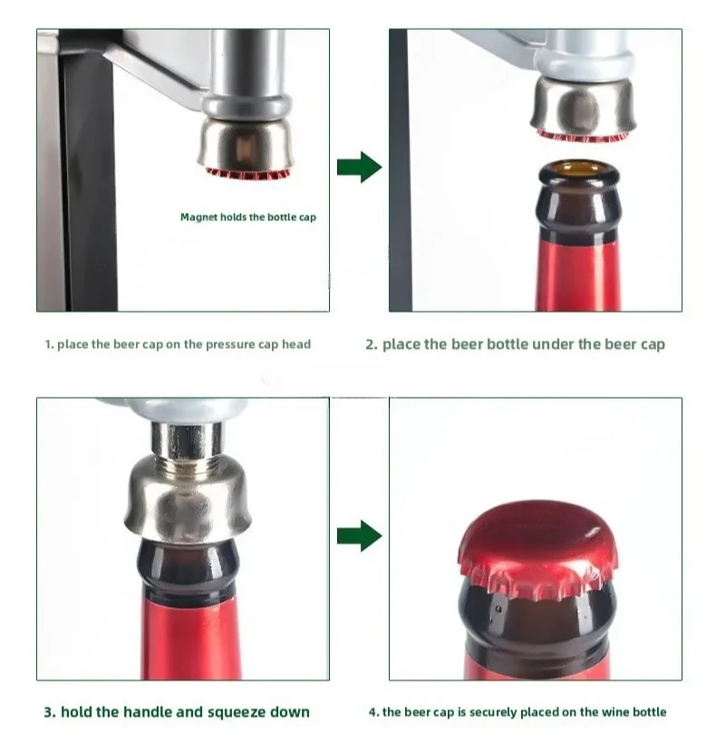 Manual Beer Capper Sealing Machine Home Brew Bottle Sealing Equipment Homemade Brewing Capping Tool for Beer Wine Bottles
Manual Beer Capper Sealing Machine Home Brew Bottle Sealing Equipment Homemade Brewing Capping Tool for Beer Wine Bottles