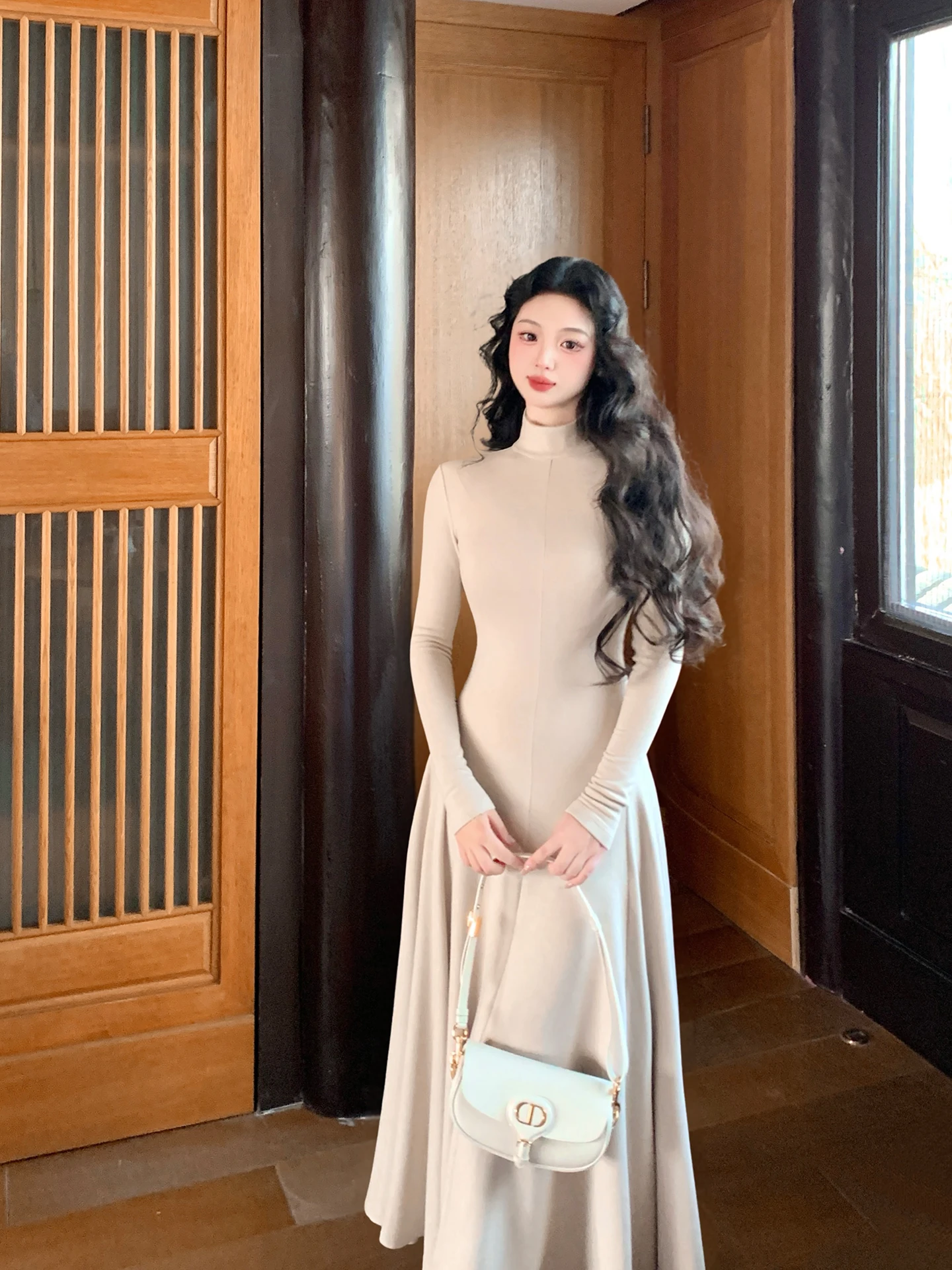 Luju Soft Mist High Elastici Knitted Wool Dr Pure Color High Collar Women's Inner Wear Casual Commute Sle Long Sve
Luju Soft Mist High Elastici Knitted Wool Dr Pure Color High Collar Women's Inner Wear Casual Commute Sle Long Sve