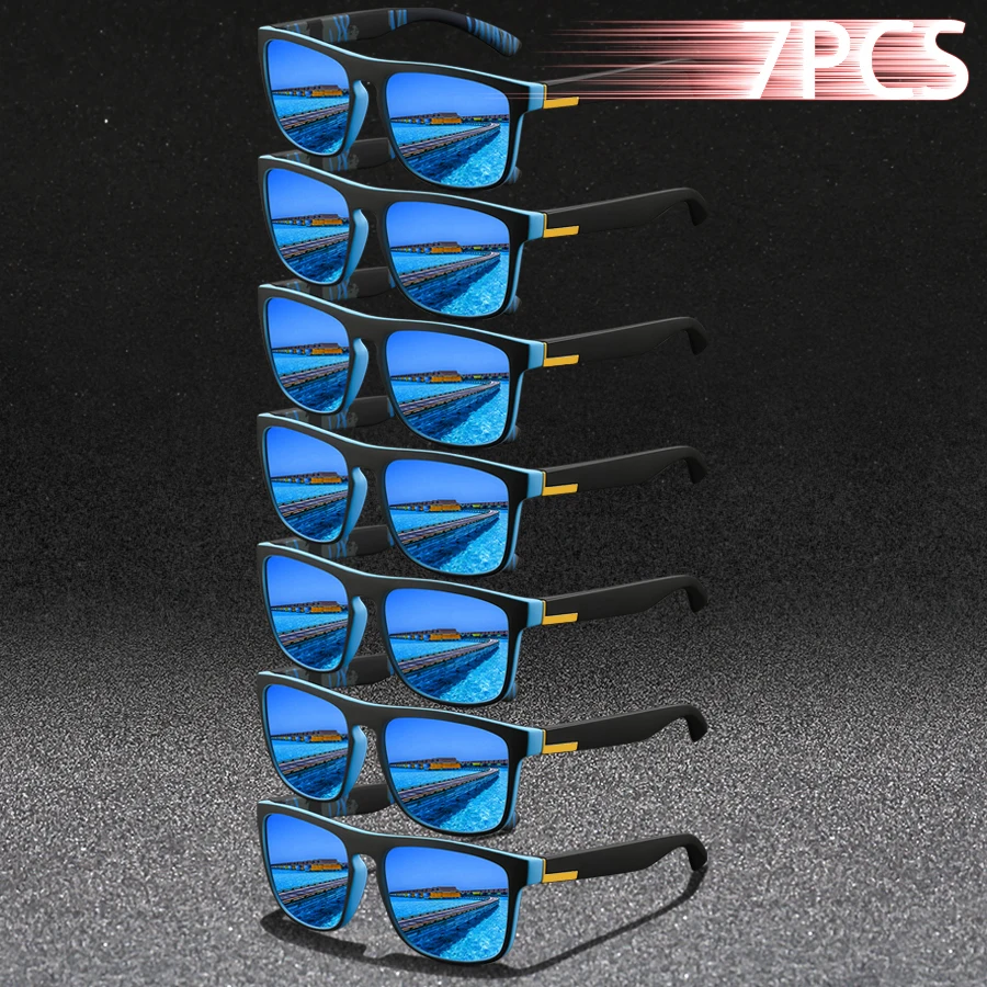 7PCS Fashion Square UV400 Sunglasses Men Women Driving Fishing Hiking Colorful Trendy Lightweight Outdoor Goggles
7PCS Fashion Square UV400 Sunglasses Men Women Driving Fishing Hiking Colorful Trendy Lightweight Outdoor Goggles