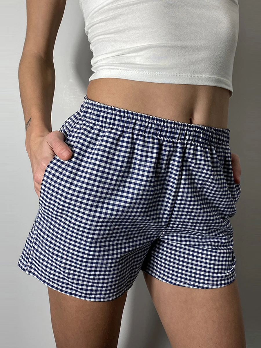 Plaid Shorts for Women Casual Pajama Shorts Summer Elastic Waist Pajama Bottoms Boxer Shorts Sleepwear
Plaid Shorts for Women Casual Pajama Shorts Summer Elastic Waist Pajama Bottoms Boxer Shorts Sleepwear