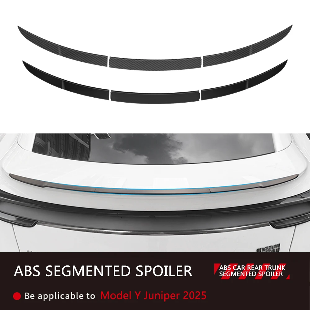 For Tesla Model Y Juniper Launch 2025 ABS Spoiler Segmented Car Rear Trunk Carbon Fiber Tail Wing Spoiler Exterior Accessories
For Tesla Model Y Juniper Launch 2025 ABS Spoiler Segmented Car Rear Trunk Carbon Fiber Tail Wing Spoiler Exterior Accessories