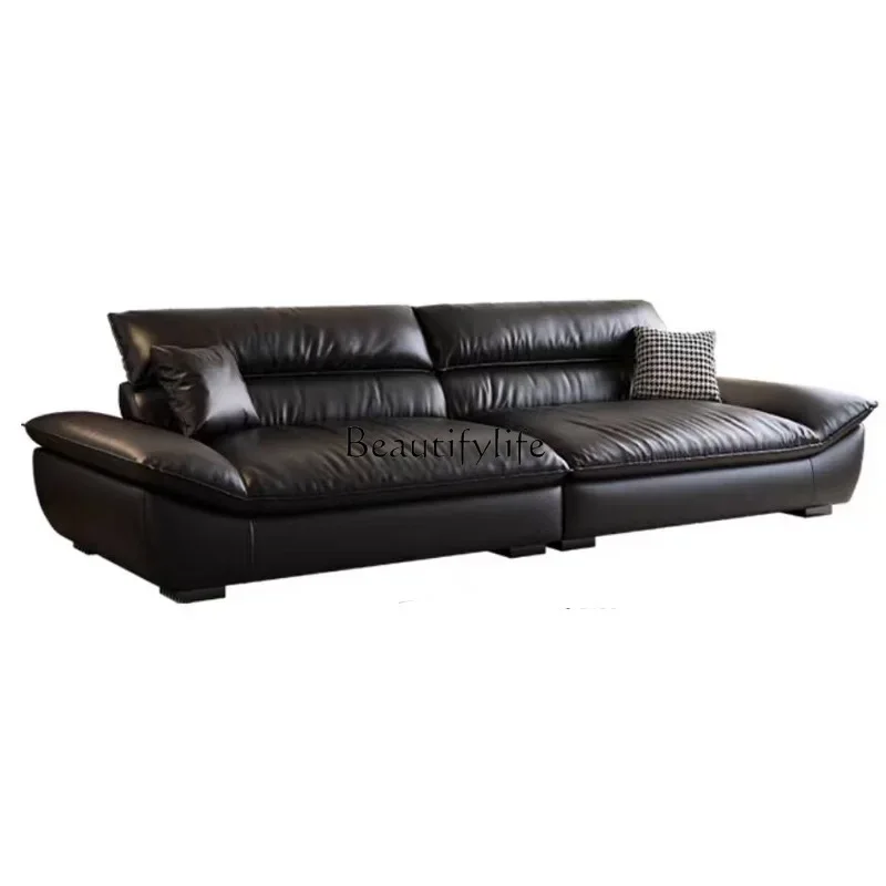 Italian minimalist high sailing leather sofa modern simple straight row scalper sofa
Italian minimalist high sailing leather sofa modern simple straight row scalper sofa